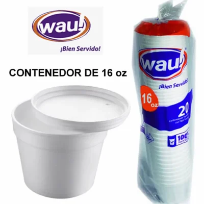 Contenedor 16 onzas x 20 und